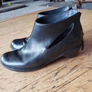 Dansko booties with cutout